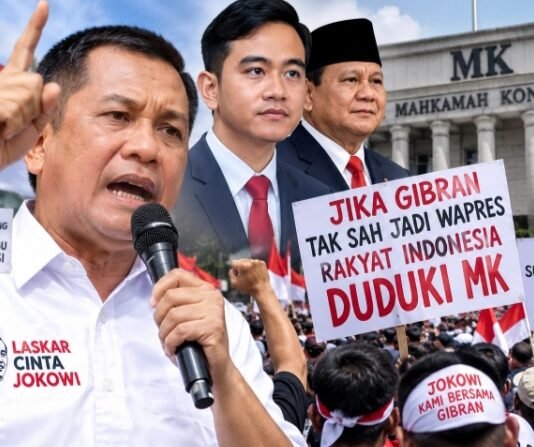 Laskar Cinta Jokowi: Jika Gibran Diputuskan Tak Sah Jadi Wapres, Rakyat Indonesia akan Duduki MK